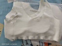 莫代尔女童发育期少女内衣初中生莫代尔里料无痕高中生文胸学生背心薄款 白色 M 60-85斤 实拍图