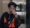 BJYL十字架项链男士潮流长款吊坠锁骨链街头蹦迪毛衣链挂件男生配饰品 红色牌子项链 实拍图