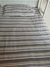 黄河口老粗布床单【A类纯棉】加厚四季通用床单 粗布床单纯棉床上用品极度舒适 时尚灰彩条 1.2米床用两件套( 1枕套+1床单) 实拍图