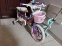 凤凰（Phoenix）儿童自行车3-5-8-10-15岁宝宝单车公主钻石浪漫粉色带辅助轮礼物 【凤凰粉系】珠光粉丨带后衣架 14寸（适合身高95-120cm） 实拍图