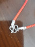 潮尚美925银项链绳珠宝专用挂件绳吊坠挂绳手工编绳挂脖饰品配件 中号挂绳60cm/红绳 实拍图