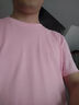 PAUL DRREHOR 保罗·德雷尔240重磅纯棉短袖t恤男高档纯色简约休闲基础款内搭半袖打底衫 黑色 5XL  200-220斤 实拍图