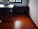 隆祥福老板桌办公桌组合大班台桌椅组合主管经理桌子简约办公家具 黑架+黑色 1.4米*0.7单桌+侧柜 实拍图