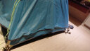 NatureHike超轻户外单人骑行铝杆帐篷 硅胶面料防水 防风防雨露营专业帐篷 单人 格子布-天蓝 实拍图
