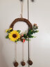 饰部落 田园风格仿真植物壁挂装饰墙壁挂饰幼儿园环创教室挂饰民宿餐厅创意仿真植物壁挂墙上挂件 向日葵松果款 实拍图