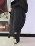 雅鹿中长款羽绒服女2024年秋冬季中长款过膝时尚休闲保暖加厚休闲外套 黑色 M (160) 【推荐100-120斤】 实拍图