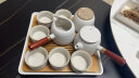 一品仟堂 礼盒装陶瓷茶具套装日式功夫茶具套装白陶双侧把壶整套茶具 若南侧把茶壶茶具 10件 #71 实拍图