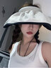 泉碧焱防晒帽黑胶遮阳帽可折叠夏天贝壳太阳帽女士遮脸空顶夏凉帽大帽檐 【环绕式全脸防晒】贝壳帽-米色 加大帽檐丨黑胶内里丨一帽两用 实拍图