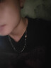 oein项链男锁骨钛钢链菱形项链男女嘻哈潮流素链简约个性卫衣链瓜子链 【菱形项链55cm】 实拍图
