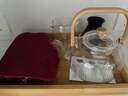 电陶炉煮茶器家用玻璃茶具套装功夫蒸煮茶壶泡茶器养生电茶炉烧水壶 电陶炉钻黑+900竹把提壶+公杯六色把杯竹茶道托盘 实拍图