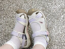 悍途（Humtto）户外沙滩鞋男女运动凉鞋夏季休闲包头凉鞋轻便透气溯溪鞋 象牙白浅紫-女 39 实拍图