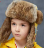 卡蒙（Kenmont）6-9岁宝宝雷锋帽冬男童加厚兔毛保暖帽防寒印花护耳棉帽卡通4667 黄色 均码(54cm) 晒单实拍图