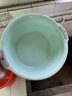汉世刘家 洗脸盆家用洗衣盆双耳加厚壁挂大盆洗菜学生宿舍塑料盆洗脚盆子 防滑特大号41CM提手盆青绿 实拍图