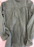无印良品（MUJI）女式 木棉混双层纱织长袖罩衫女士衬衫衬衣外套  BC2IZC4S 烟熏绿色 L(165/88A) 晒单实拍图