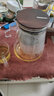 邦田（Bonston）飘逸杯一键过滤磁吸泡茶壶胡桃木高档玻璃内胆耐热泡茶杯整套茶具 胡桃木 800ml 实拍图