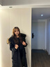 QYGY东北加厚白鹅绒羽绒服女长款过膝新款超厚极寒工装毛领派克服外套 女士黑色 真貉子大毛领 S  90鹅绒406g（建议85-108斤） 实拍图