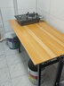 思家丽 折叠桌电脑桌子简易长方形培训摆摊桌子户外学习书桌长条桌IBM桌 黄木纹单层 长120*宽60*高75cm 实拍图