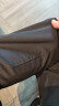 Shidou纯棉休闲裤春夏薄款多口袋工装裤宽松直筒高腰加大肥佬裤男 26黑色(薄款) L适合120-140斤 实拍图