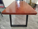 宜朝实木办公书桌电脑桌椅原木整板家用写字书画桌台式双人钢木桌书房 140*65*75cm桌面整板厚度4.5 实拍图