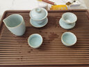 容山堂陈文德大师汝窑茶具整套茶壶茶杯盖碗泡茶壶高档汝瓷送老师礼物 陈文德汝窑茶具套装-秘色盖碗款 实拍图
