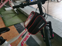 永久自行车包车前包横梁包山地车前挂驮包 触屏上管包黑红  实拍图