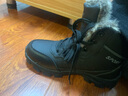 全洲狼 雪地靴男冬季新款东北棉鞋男大码抗寒防水加绒保暖轻便防滑靴子 黑色棉鞋-普通版 加绒 38 (240mm) 实拍图