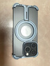 派凡【一粒骨架壳】适用苹果15promax手机壳iPhone15lpus金属无边框镂空散热磁吸异形支架壳超薄保护套 蓝色【镂空散热/四角气囊防摔/带磁吸支架】 iPhone 15 Pro 实拍图