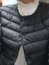鸭鸭（YAYA）轻薄羽绒服女短款休闲内胆薄款冬季内搭保暖新国标外套KX 黑色 XL 实拍图