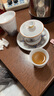 容山堂珐琅彩陶瓷盖碗三件套茶杯泡茶器功夫茶具整套便携茶具泡茶器全套 金丝珐琅彩整套茶具-壶托款 实拍图