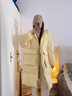 相伊恋人羽绒棉服女25年秋冬季中长款加厚棉衣外套新款宽松棉袄学生面包服 奶黄色 M 【适合100-120斤】 实拍图