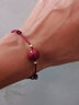 初缘朱砂手链男女款925银珠红绳脚链情侣款手绳马年礼物送老婆男女友 【简约款】紫砂手链款-枣红绳 实拍图