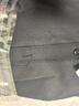 罗蒙（ROMON）商务职业正装男士白衬衫加绒加厚工装男装长袖衬衣男黑色2XL 实拍图