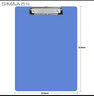 西玛（SIMAA）A4书写文件夹板夹 办公用品书写夹板金属强力夹塑料夹板菜单夹写字垫板竖式蓝色50个装厂家直发 实拍图