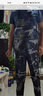 下水裤 水库雨裤带雨鞋防水衣服水鞋半身连体水裤男叉抓鱼全身加厚 海军迷彩背带半身裤115丝【加厚】 43鞋码 实拍图