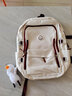酷咖书包初中生女双肩包大容量韩版高中大学生背包校园百搭小学生旅行 红白色（带大白鸭挂件） 实拍图