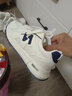 鸿星品莆田运动鞋女鞋休闲跑步2025春秋季阿甘鞋老爹透气网面软底小白鞋 高端皮质-蓝色 38 实拍图
