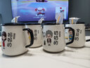 TENGTOO创意亲子杯一家三口四口杯子家用喝水家庭水杯专人陶瓷早餐杯 奶奶的（带勺盖） 实拍图