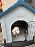 hoopet狗房子室外狗窝中型犬夏季狗屋可拆洗狗窝小大型犬户外防雨狗舍 室外防雨狗屋-带天窗【90斤内】 标准版：带铁门 【日常版】仅狗窝 实拍图