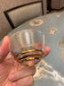 容山堂 描金玻璃茶杯 加厚锤目纹个人杯品茗杯 功夫茶具 锤目金星茶杯-赏心 实拍图