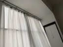 馨菲羽幻影纱窗帘纱帘透光不透人客厅阳台飘窗装饰白纱窗纱2025年新款纱 霜白色 宽1.0*高1.3挂钩促销一片装 实拍图