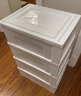 爱丽思（IRIS）多层塑料抽屉式透明收纳柜爱丽丝储物柜子家用衣服零食家用床头柜 3层【面宽54】透明款（树脂天板） 实拍图