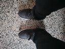 乔丹格兰36-50皮面加绒加厚大码46 47 48休闲鞋防水鞋 加绒黑白 39 实拍图