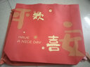 敬平无纺布手提袋服装店袋子定做覆膜环保袋服装购物袋礼品袋时尚女装 红色平安欢喜 横向大号47*37*10cm（单个装，10个起发） 实拍图