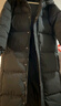 鸭鸭（YAYA）情侣款男女同款羽绒服女2023年冬季新款长款过膝加长加厚保暖外套 黑色 M 160 实拍图