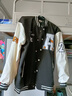 唐号 棒球服外套男美式复古潮牌拼接外套男秋季新款宽松百搭嘻哈夹克 W31咖啡色 XL 实拍图