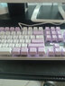 本手机械键盘有线键鼠套装 紫色键盘鼠标猫耳朵耳机三件套 背光可爱男女生办公台式电脑笔记本电竞游戏 紫白-混光青轴两件套【键盘+鼠标】 实拍图