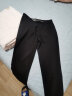 GXG男装商场同款黑色小刺绣休闲长裤 黑色 175/L 实拍图