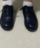 百丽通勤商务鞋男24春牛皮革舒适休闲皮鞋A1423AM4 黑色 42 晒单实拍图