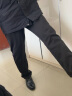 啄木鸟（TUCANO）休闲裤男冬季商务时尚西装裤弹力修身裤子男装 黑色【加绒】38 实拍图