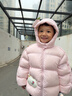 巴拉巴拉童装儿童羽绒服宝宝男女童2025冬装新款婴儿外套保暖上衣泡芙羽绒 粉色小苹果60356-白鸭绒 120 （充绒量106g 适合5-6岁） 实拍图